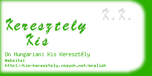 keresztely kis business card